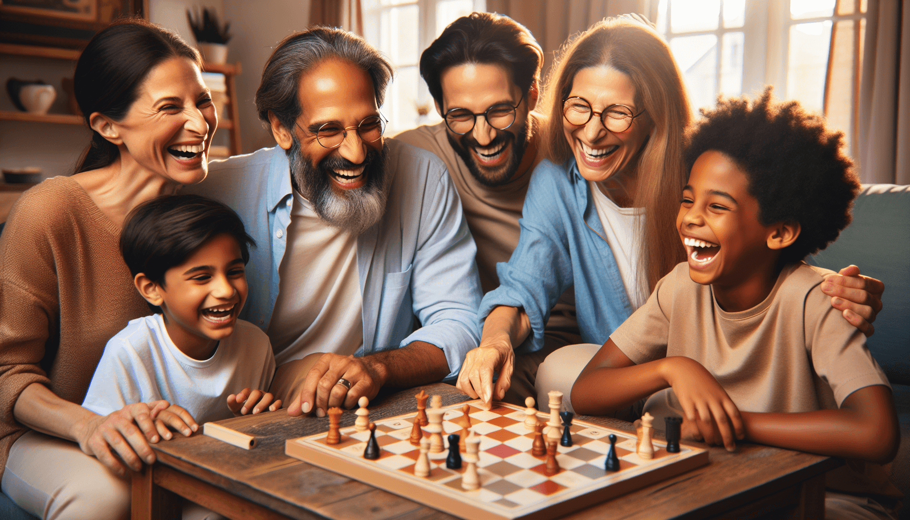 Family board game night