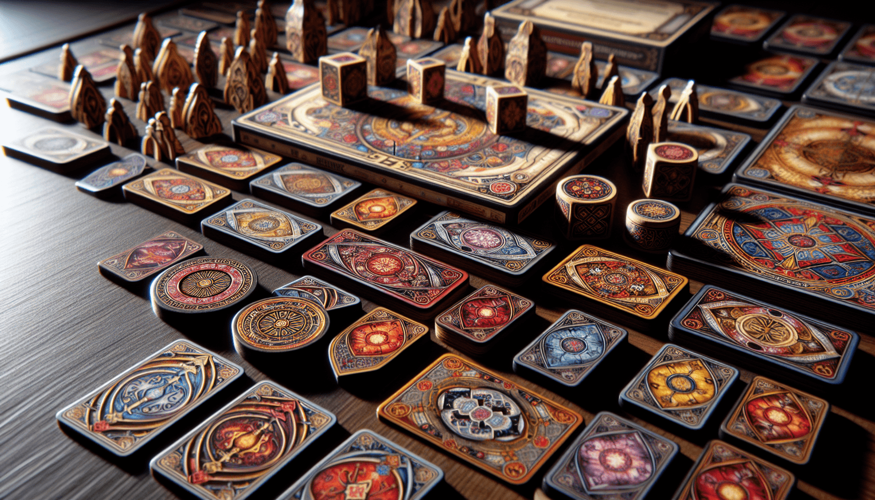 Detailed board game close-up