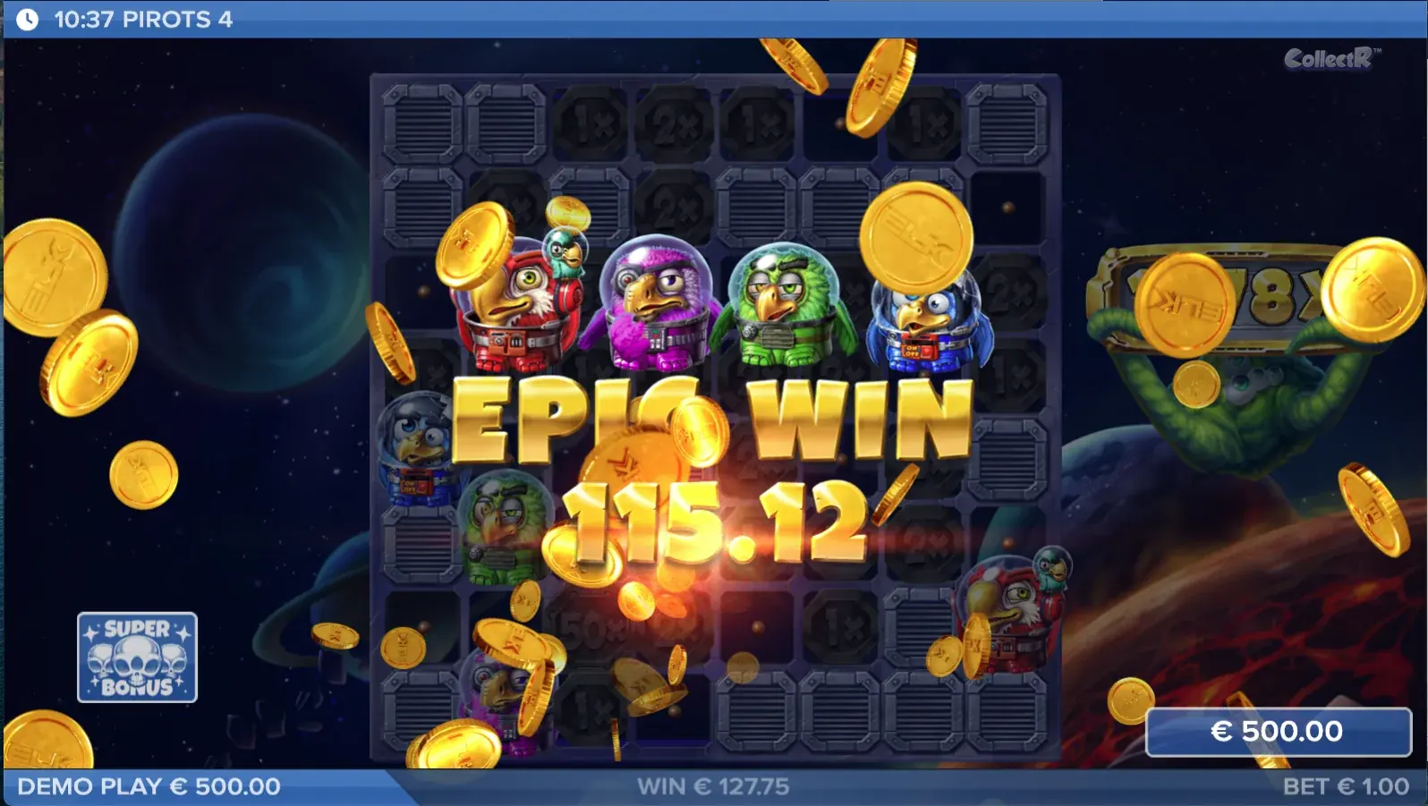 Pirots 4 Lost in Space Epic Win