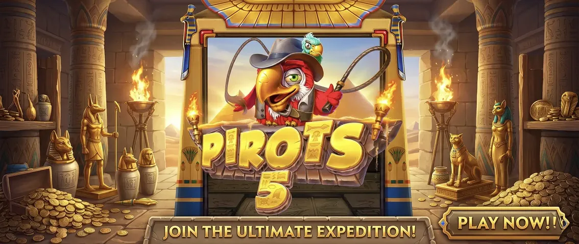Pirots 5 Ancient Egypt promotional banner